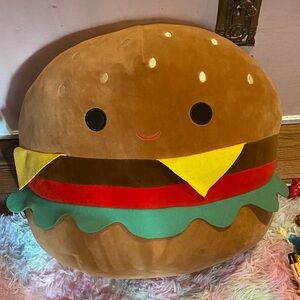 Squishmallow Plush Carl the Cheeseburger